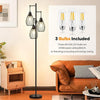 Dimmable Floor Lamp, 3 x 800LM LED Edison Bulbs Included
