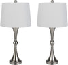 Lavish Home Set of 2 Table Lamps - Lamps with USB Charging Ports, Touch Control