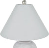 Nourison 23" Grey Vintage Distressed Ceramic Pot Table Lamp for Bedroom