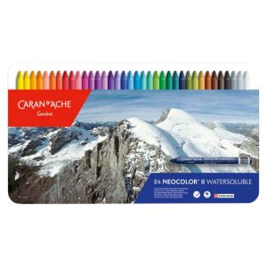 Caran d'Ache Classic Neocolor II Water-Soluble Pastels, 84 Colors (Packaging may vary)