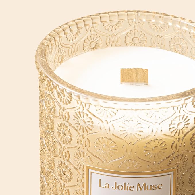 LA JOLIE MUSE Vanilla Candle, Scented Candle Gifts for Men&Women - Image 3
